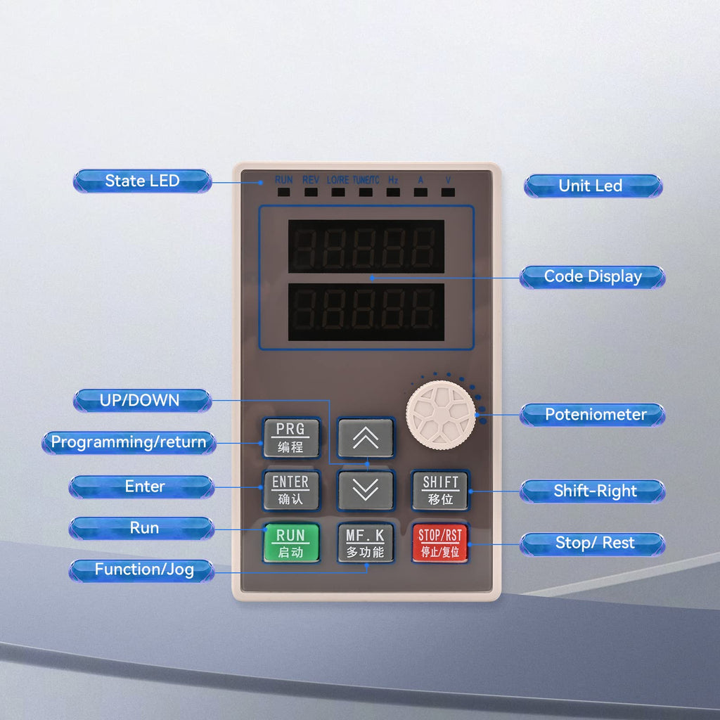 MOLLOM VFD 3KW 220V Variable Frequency Drive Inverter