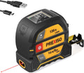 2-in-1 Laser Tape Measure, 135Ft Rechargeable Measurement Tool & 16Ft Measuring Movable Magnetic Hook - Pythagorean