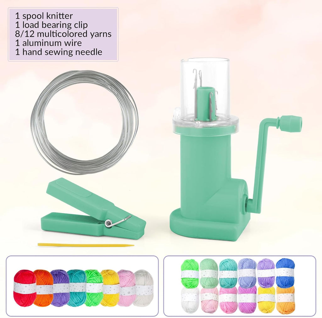 Hand Knitting Machine Household Weaver Multicolor Yarn Knitting Tool Needle Thread Tools Set for DIY Crafts Sewing