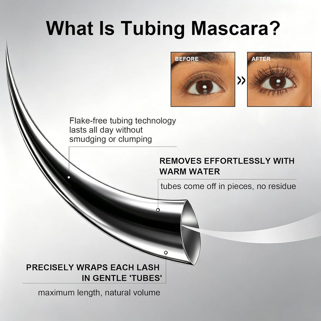 Mascara for Older Women, Tubing Mascara Black