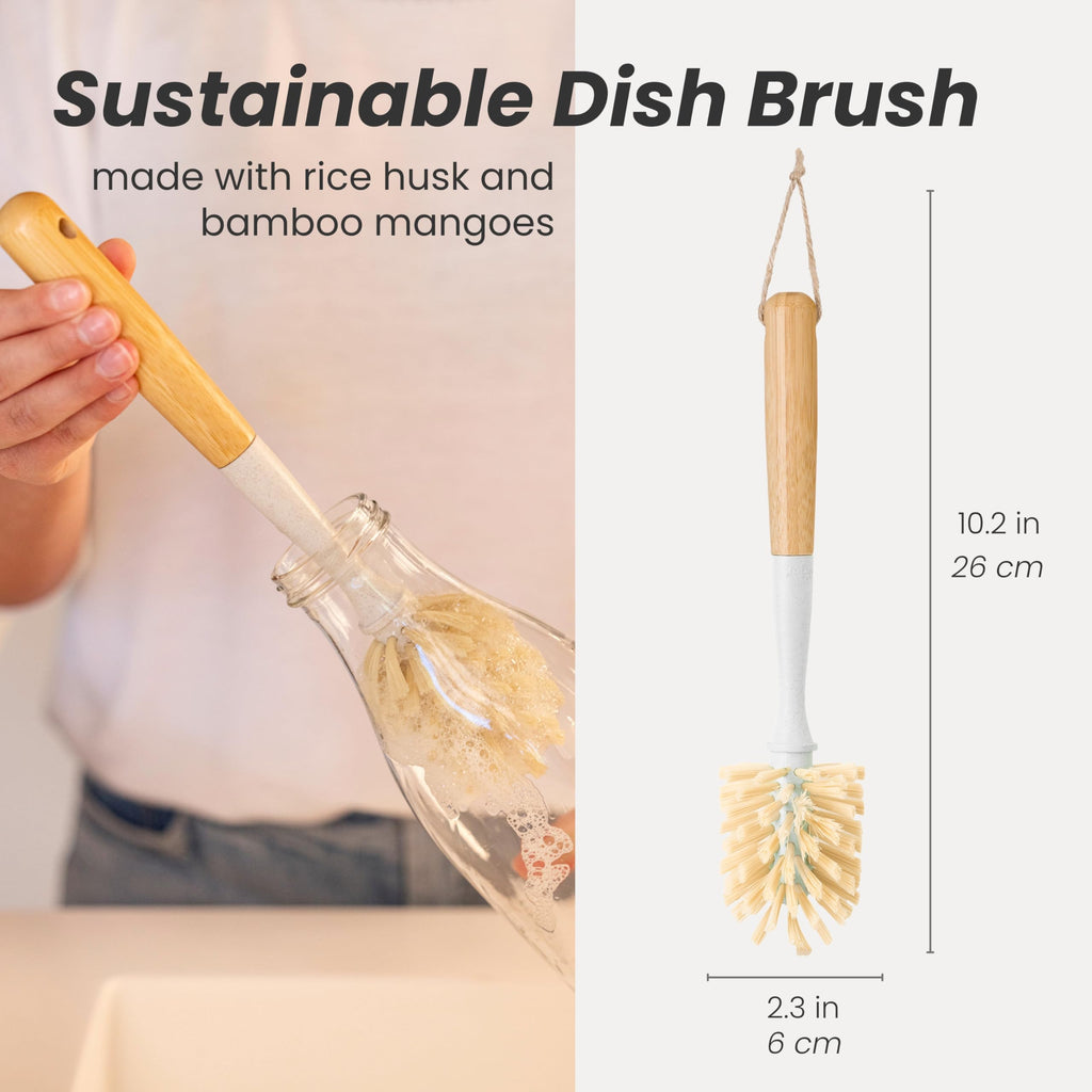 Zeroline 10.2 in Bamboo Bottle Brush with Long Handle