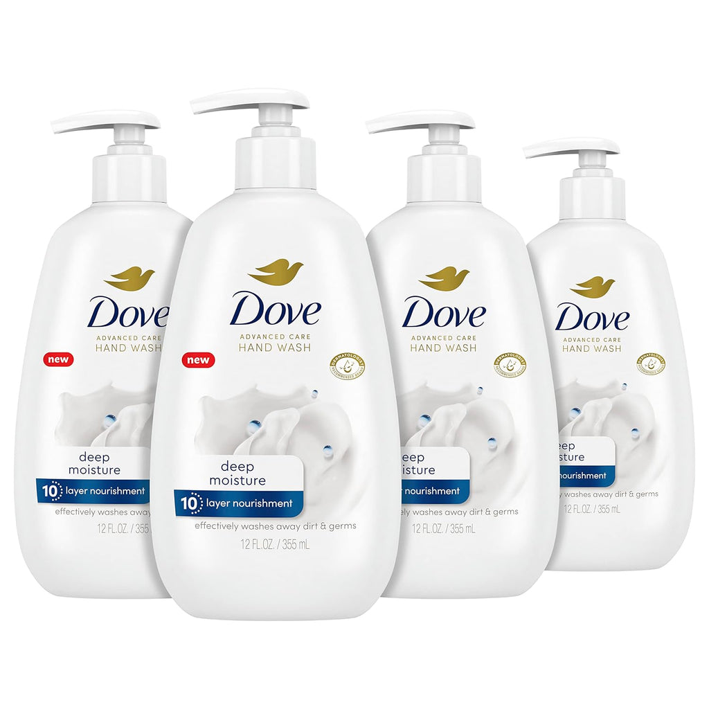 Advanced Care Hand Wash Deep Moisture for Soft, Smooth 4 Count 12 oz