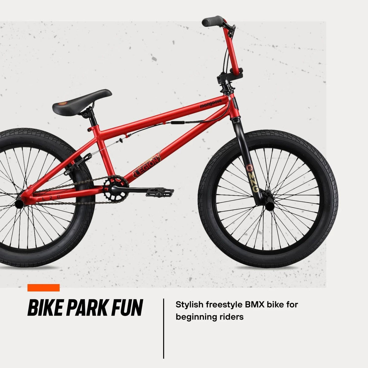 Legion Kids Freestyle BMX Bike, Intermediate Rider, Boys and Girls Bikes, 20-Inch Wheels, Hi-Ten Steel Frame, Micro