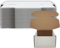 5x5x3 inch Shipping Boxes Set of 25, White Corrugated Cardboard Mailer Box