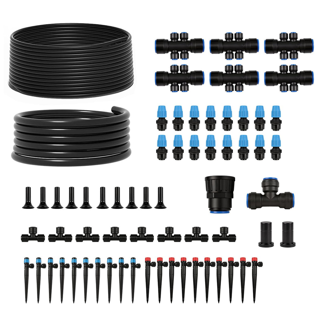 230FT Drip Irrigation System Kit, Quick Connect Garden Watering System, Complete Automatic Drip Irrigation Kit with