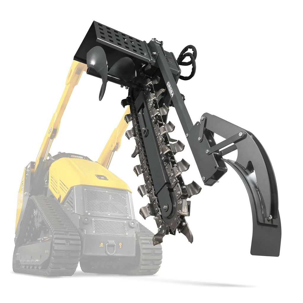 20'' Cutting Depth Mini Skid Steer Trencher Attachments, TR20