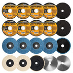LOONPON Flap Disc for Angle Grinder,Type 27 (3" Set - 20Pc)