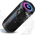 Portable Bluetooth Speaker, Bluetooth 5.4 Speaker, Dual Speaker with LED Display, Deep Bass,25H Playtime, Colorful