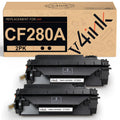 CF280A Toner Compatible for HP 80A Toner Cartridge 2-Pack Black