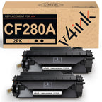 CF280A Toner Compatible for HP 80A Toner Cartridge 2-Pack Black