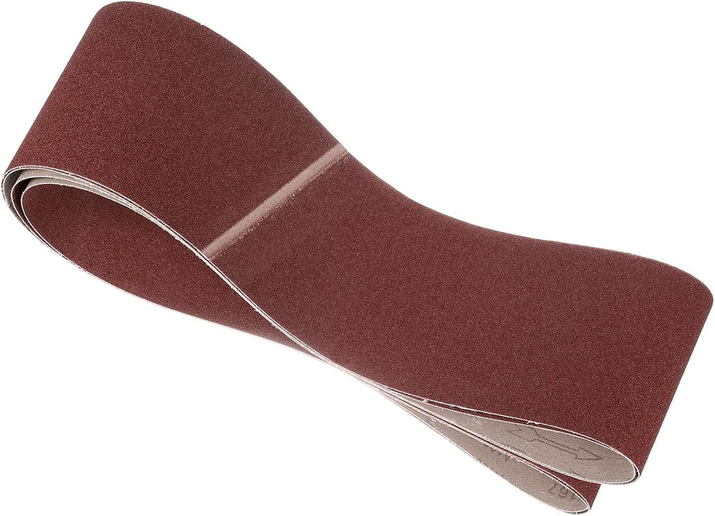 2 Pcs Sanding Belts 6 x 89 Inch 100 Grit Aluminum Oxide