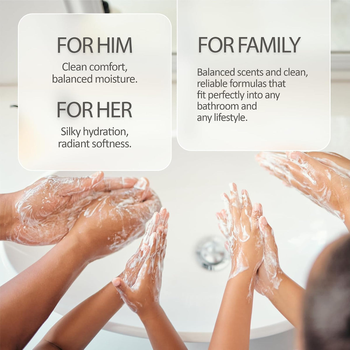 Moisturizing Hand Soap, Liquid Hand Wash with Glycerin - Gentle Cleansing for Kitchen, Bathroom and Office, Rich