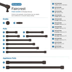 5-1/16" Faircrest Oil-Rubbed Bronze Drawer Pull