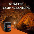 6 Volt 6Ah Lithium LiFePO4 Heavy Duty Lantern Battery 2 Pack, 2000 Cycles Rechargeable Lithium Iron Phosphate Battery