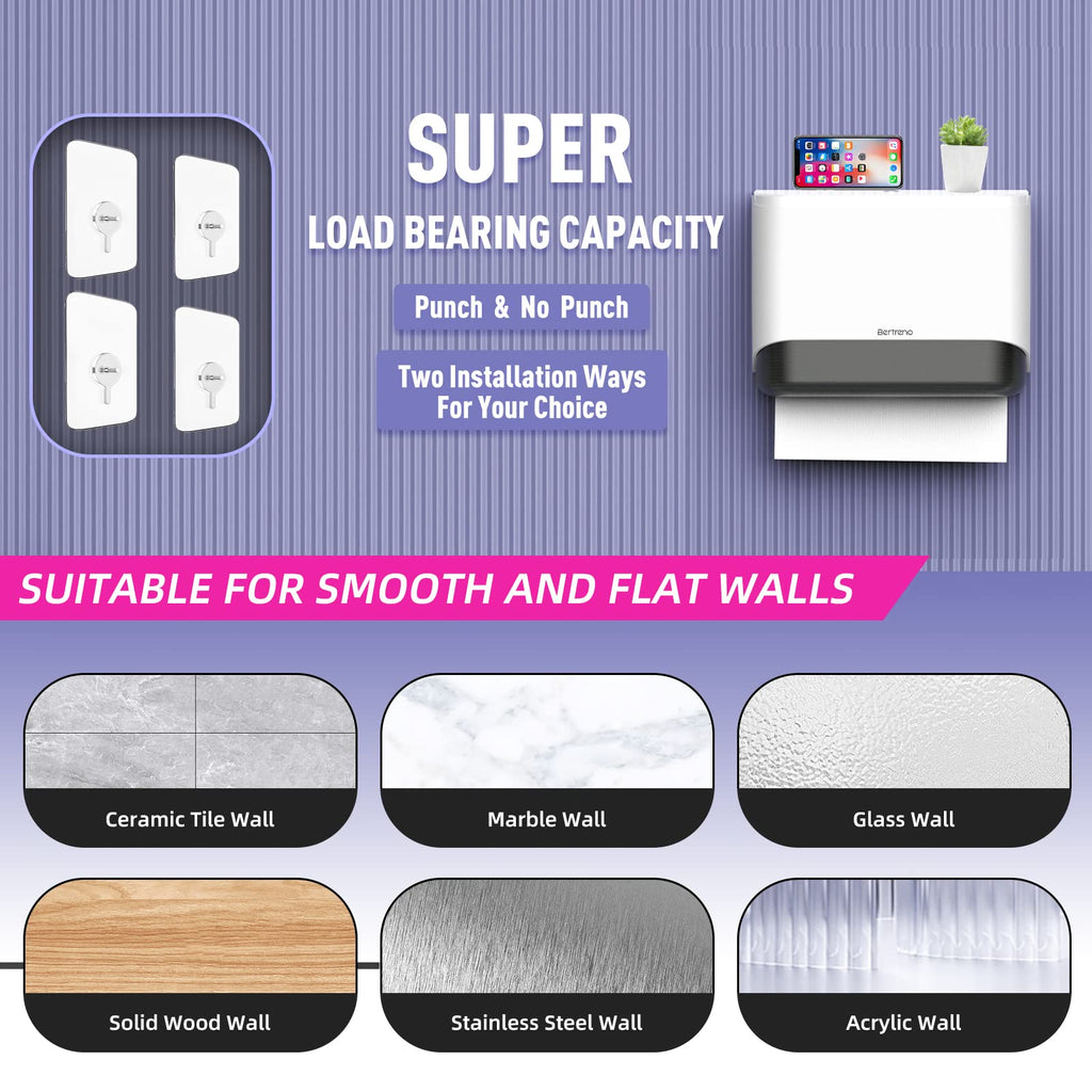 Commercial Paper Towel Dispenser Wall Mount Paper Towel Holder Large Capacity 200 Multifold/Trifold/C Fold Hand Towel