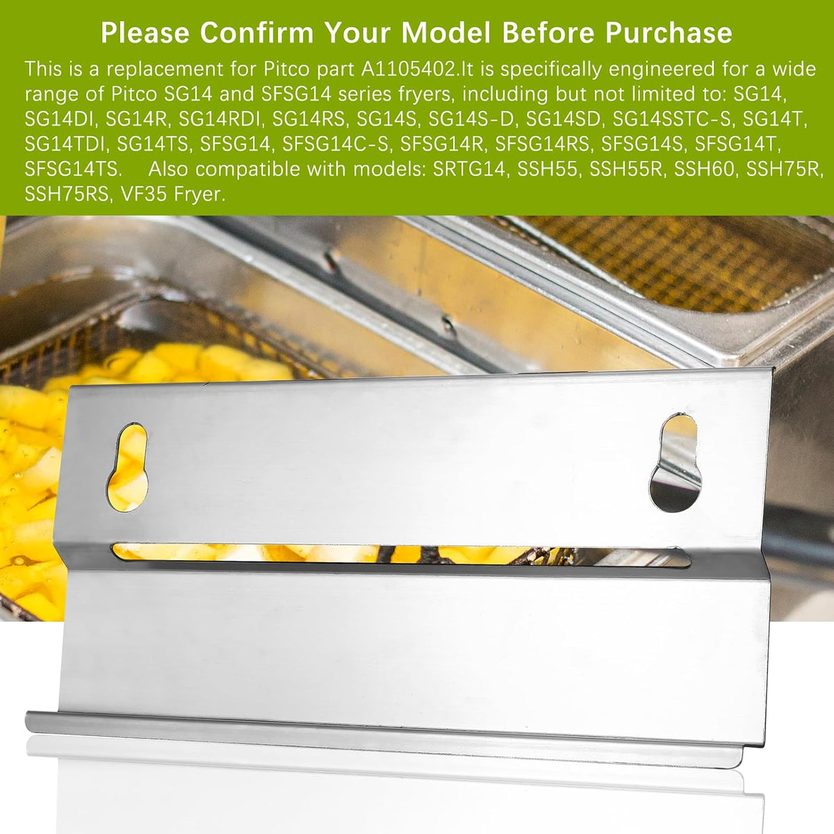 A1105402 for Pitco Deep Fryer Basket Hanger