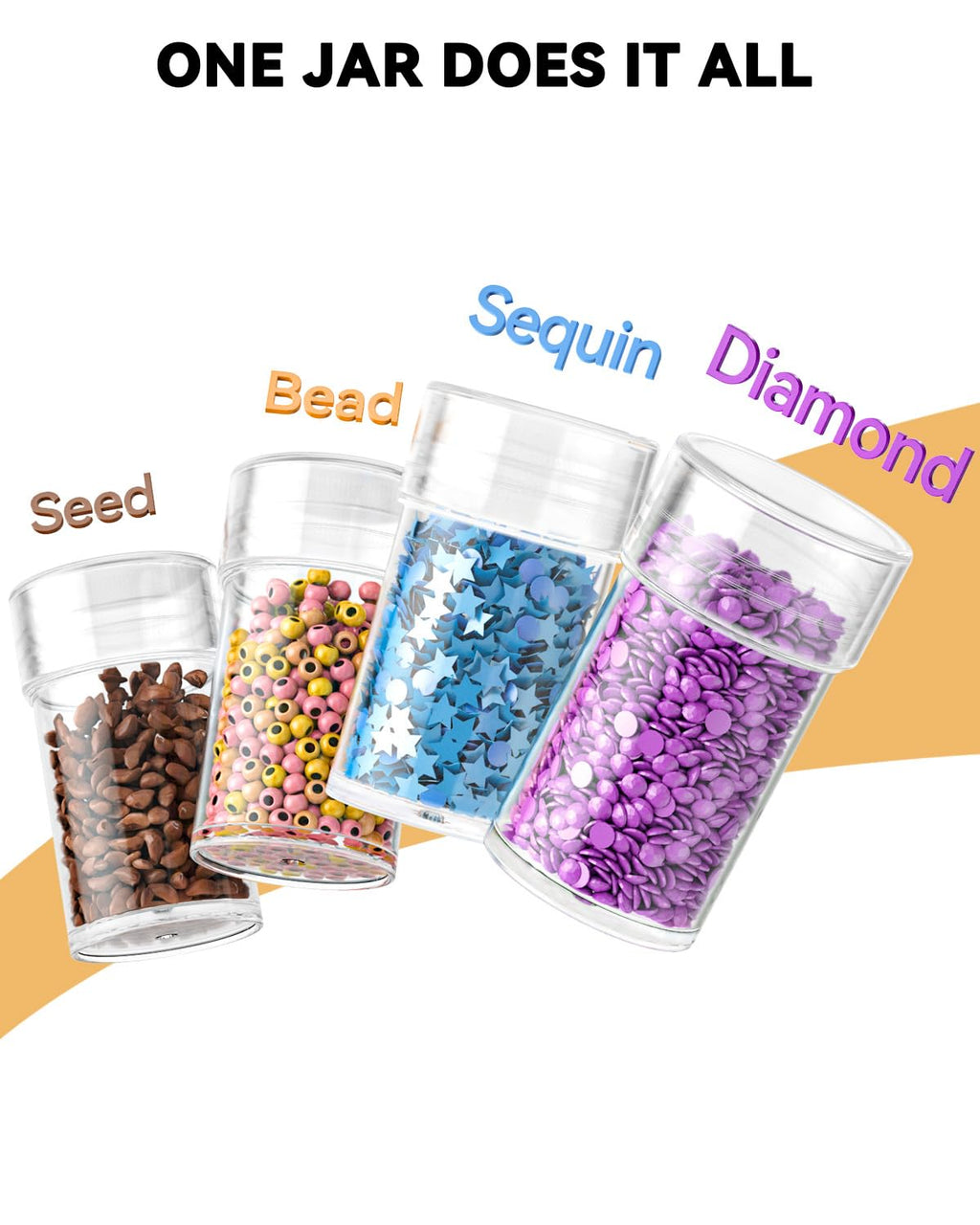 9-Pack Interlocking Storage Containers for Diamond Art Kits for Adults, 288 Slots Storage Box for Diamond Painting