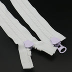 #10 24 Inch Zipper for Sewing Slider Deep Blue Separating Plastic