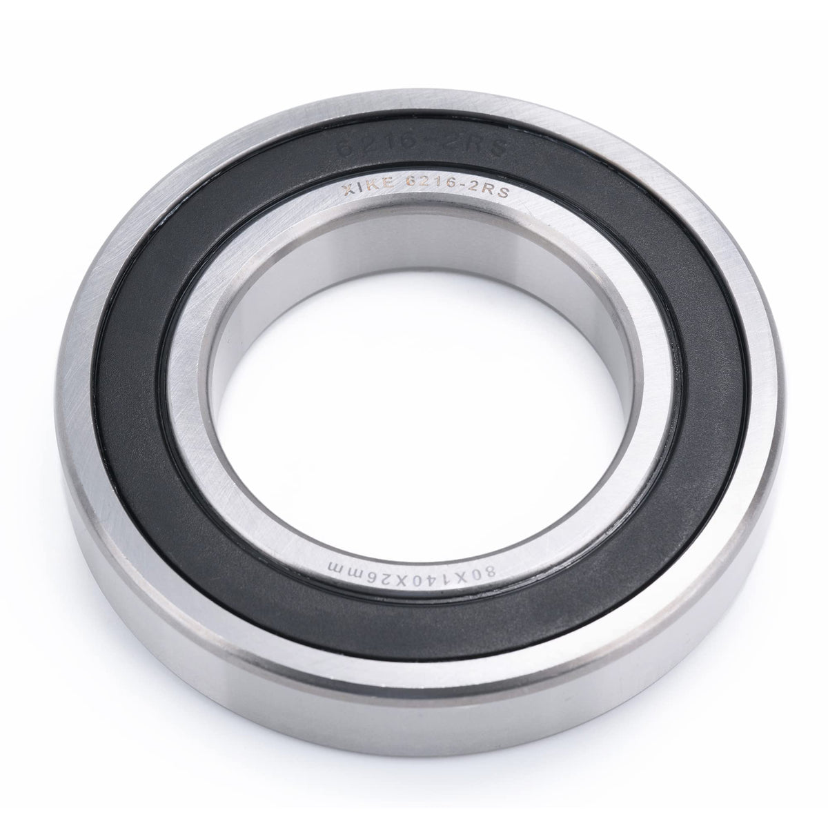 XiKe 6216-2RS Deep Groove Ball Bearing, 80x140x26mm (1-Pack)