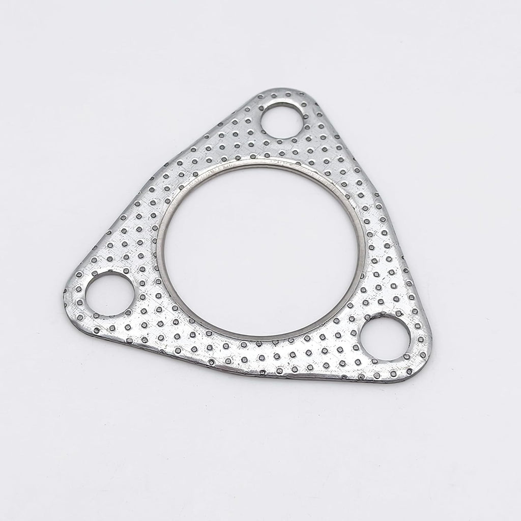 2 Inch Exhaust Gasket 3-Bolt Flange 53mm Graphite w/Fire Ring 2 Pcs