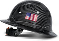SBD-G1C Construction Full Brim Safety Helmet HDPE Hard Hat Vented Hardhats Sunshade Carbon Fiber Pattern Industrial