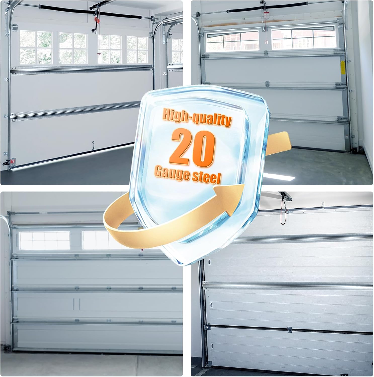 Heavy Duty Garage Door Reinforcement Struts - Ultimate Hurricane, Storm, Snow, and Wind Protection, Garage Door