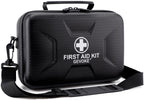 410 Piece Waterproof Hard Shell First Aid Kit, Black