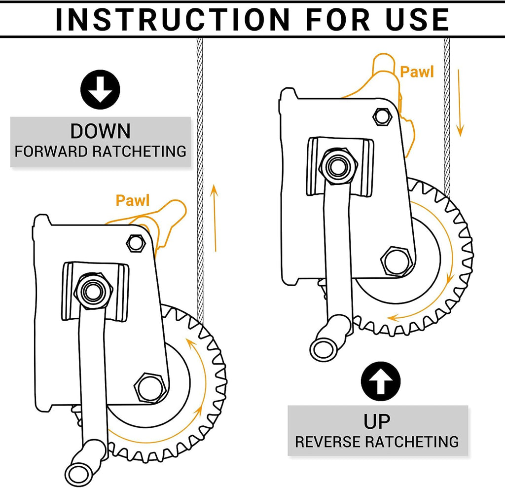 Truck Hitch Game Hoist & Gambrel - 500lbs with 360 Degree Swivel - Complete Hoist Kit (Included Winch/Gambrel)