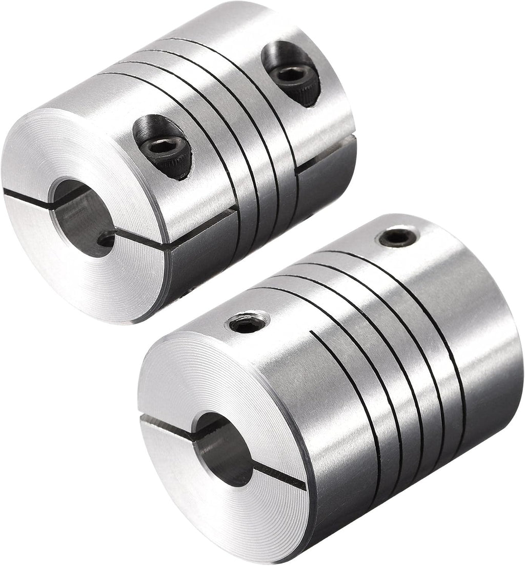 uxcell Motor Shaft 8mm to 9mm Helical Beam Coupler Coupling 25mm Dia 30mm Length