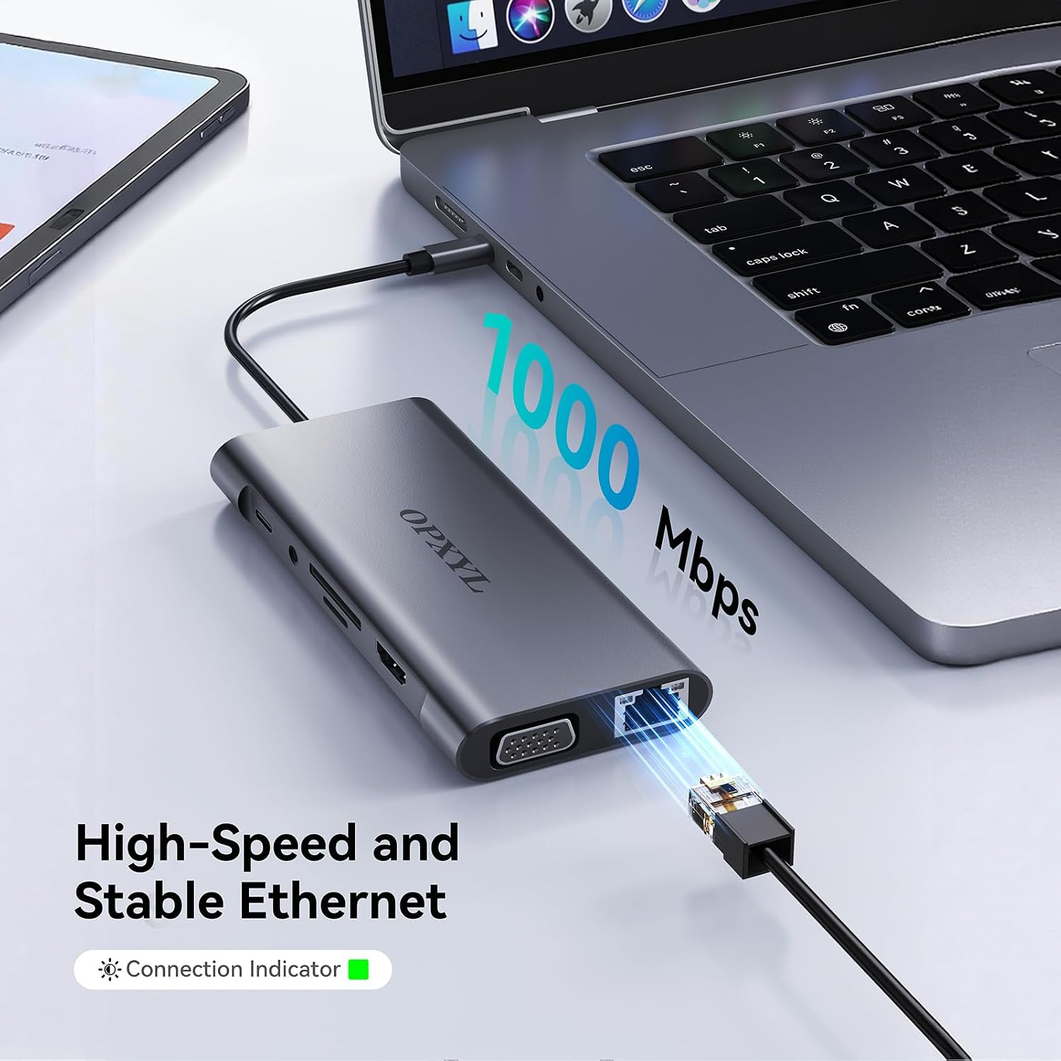 11-in-1 USB C Hub Multiport Adapter, USB C Docking Station with 4K HDMI, VGA 1080P, 100W PD, Ethernet, SD/TF, Audio