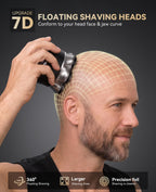 Head Shavers for Bald Men,Waterproof Electric Razor with 7DFloating
