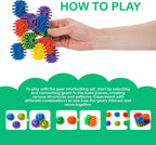 STEM Building Blocks Toys for Kids – Educational and Safe Gear Interlocking Construction Playset – Develop Creativity