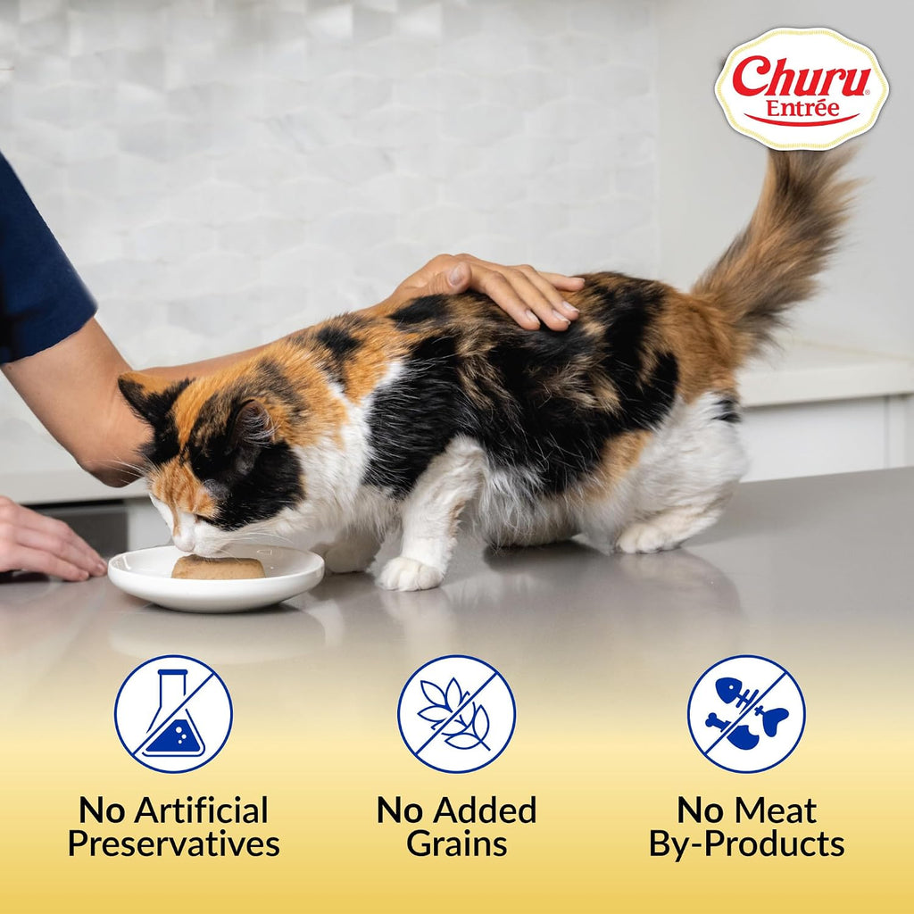 Churu Entree Pate Senior Wet Cat Food Cup, Chicken Tuna, 6ct
