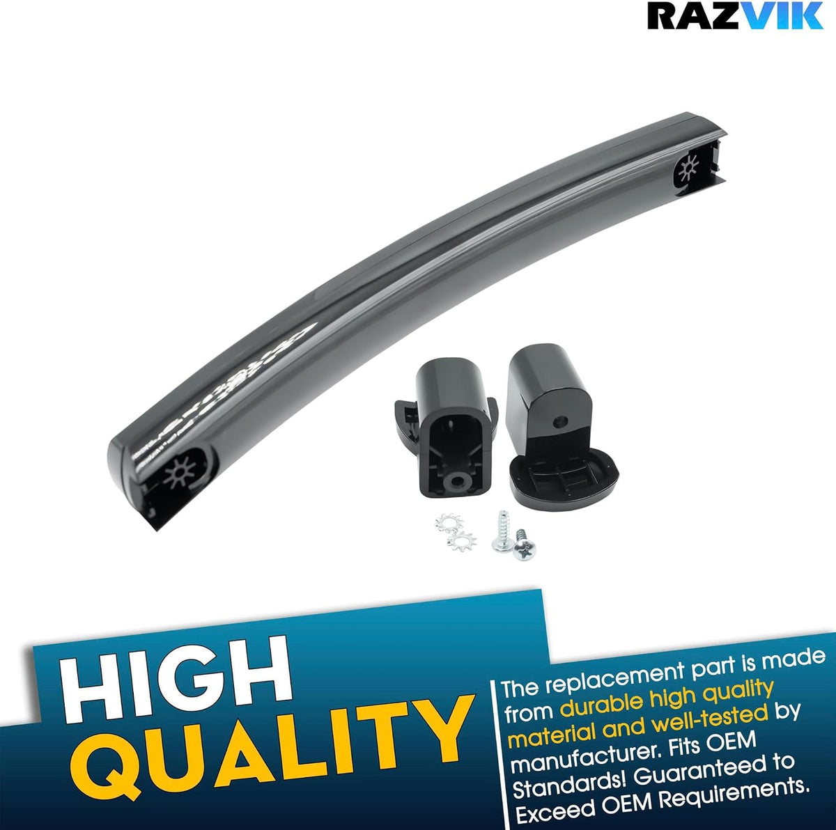 Microwave Door Handle Replaces for GE JVM3160DF1BB JVM3160DF2BB JVM3160DF4BB JVM3160DF3BB