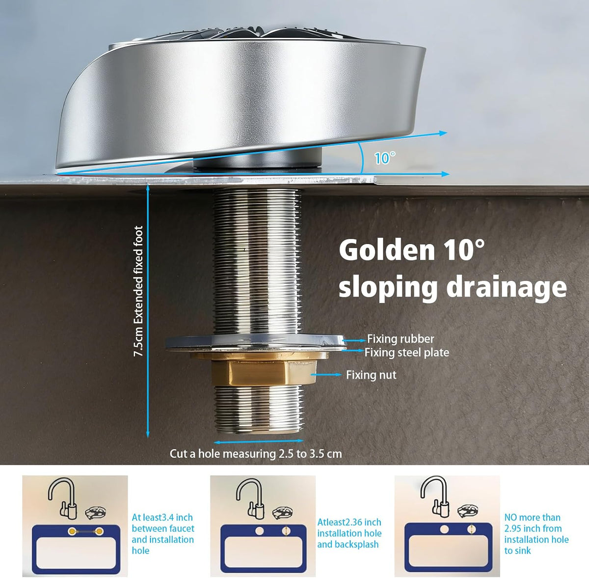 Glass Rinser for Kitchen Sink Glass Rinser with Pull-Out Spray