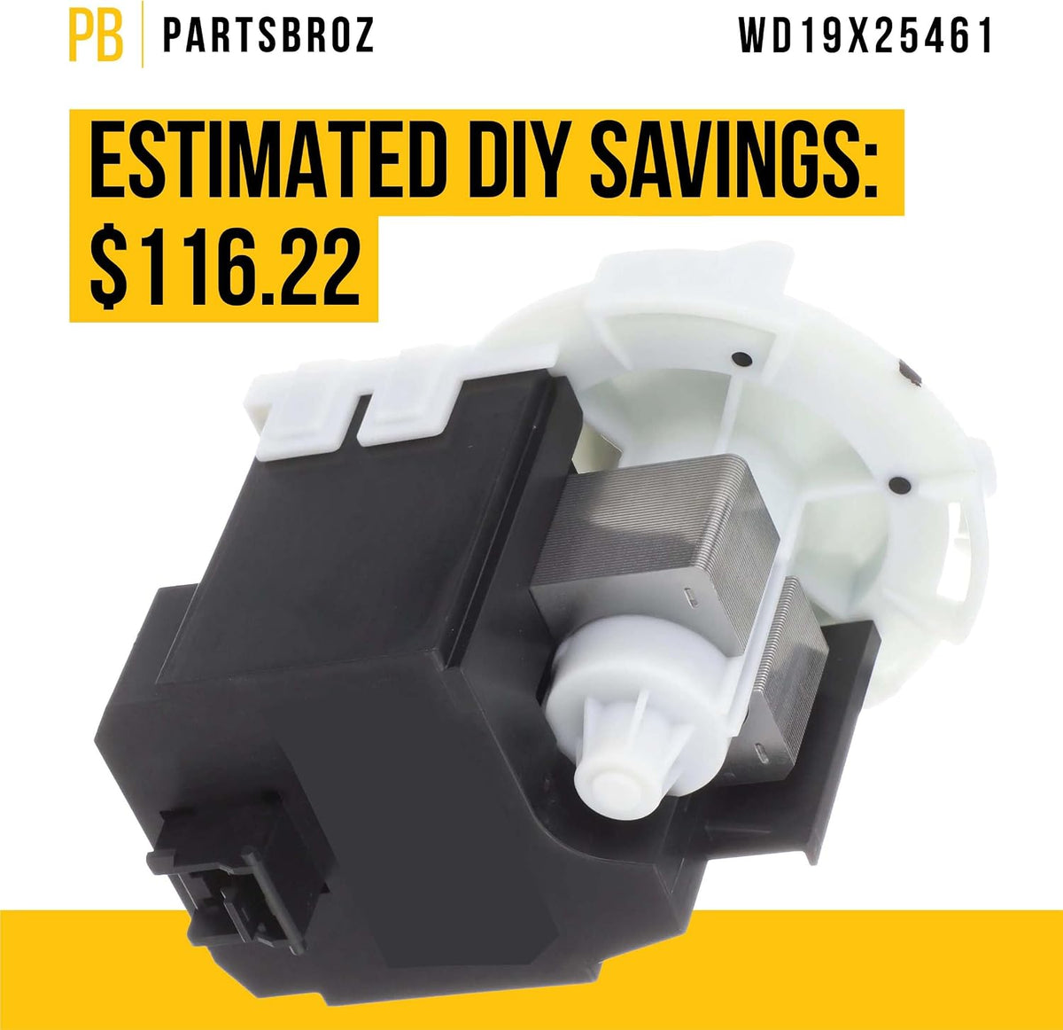 Dishwasher Drain Pump for General Electric GE GDF535PGR3WW