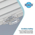 Cordless Cellular Shade, White, 27" W x 72" H