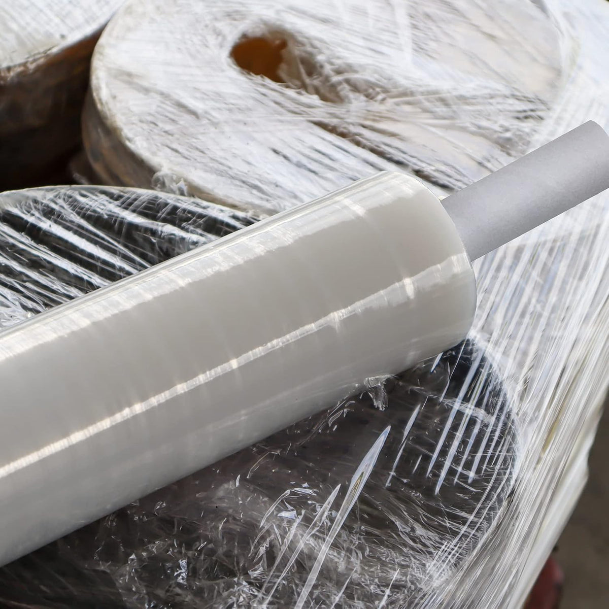 Stretch Film/Wrap, 20" x 1000' 80G With Handle, 4-Pack, Clear