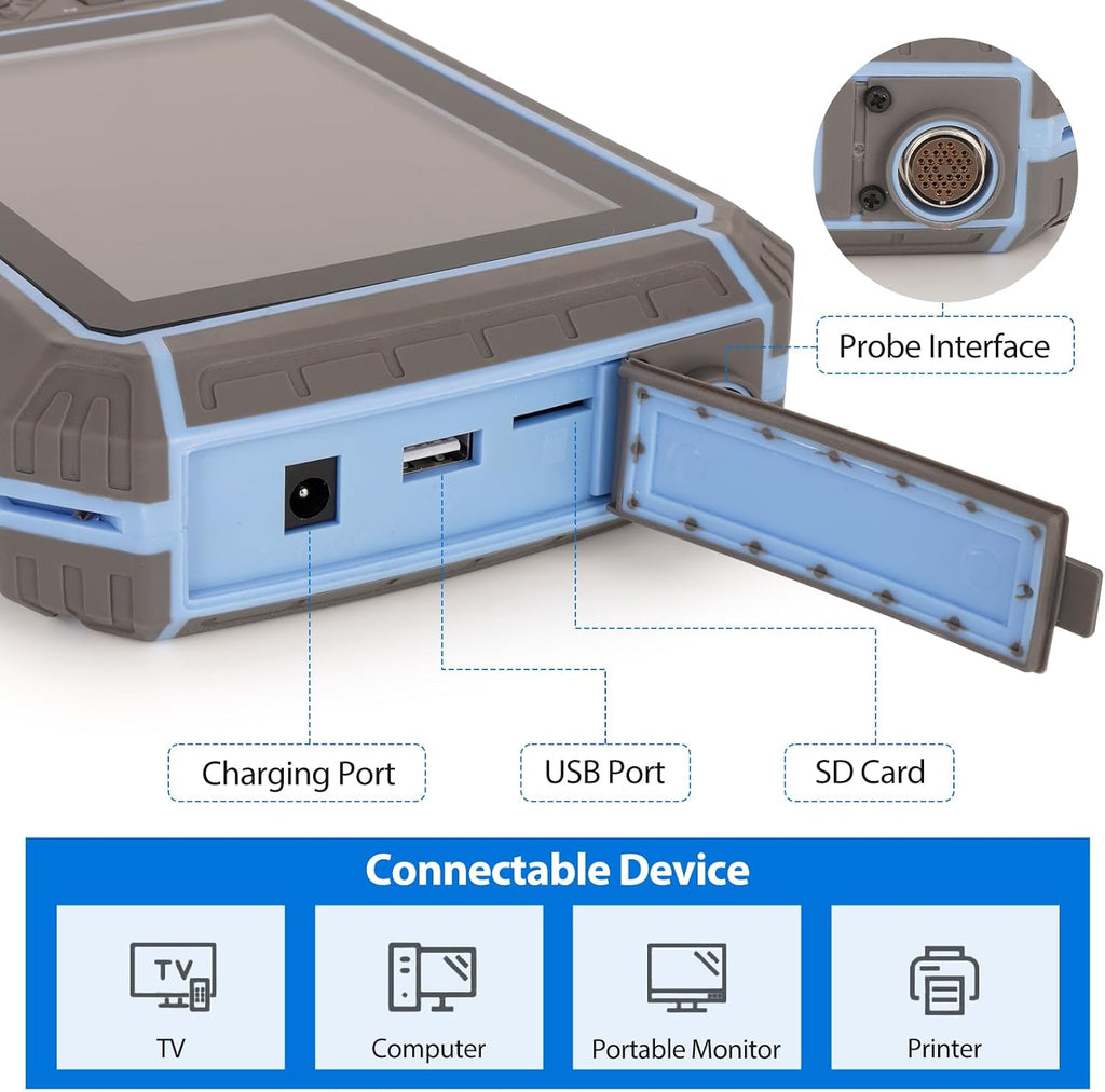 2025 Upgraded Veterinary Ultrasound Machine - with 3.5MHz Convex Probe, Pregnancy Portable Handheld Scanner B-Ultra