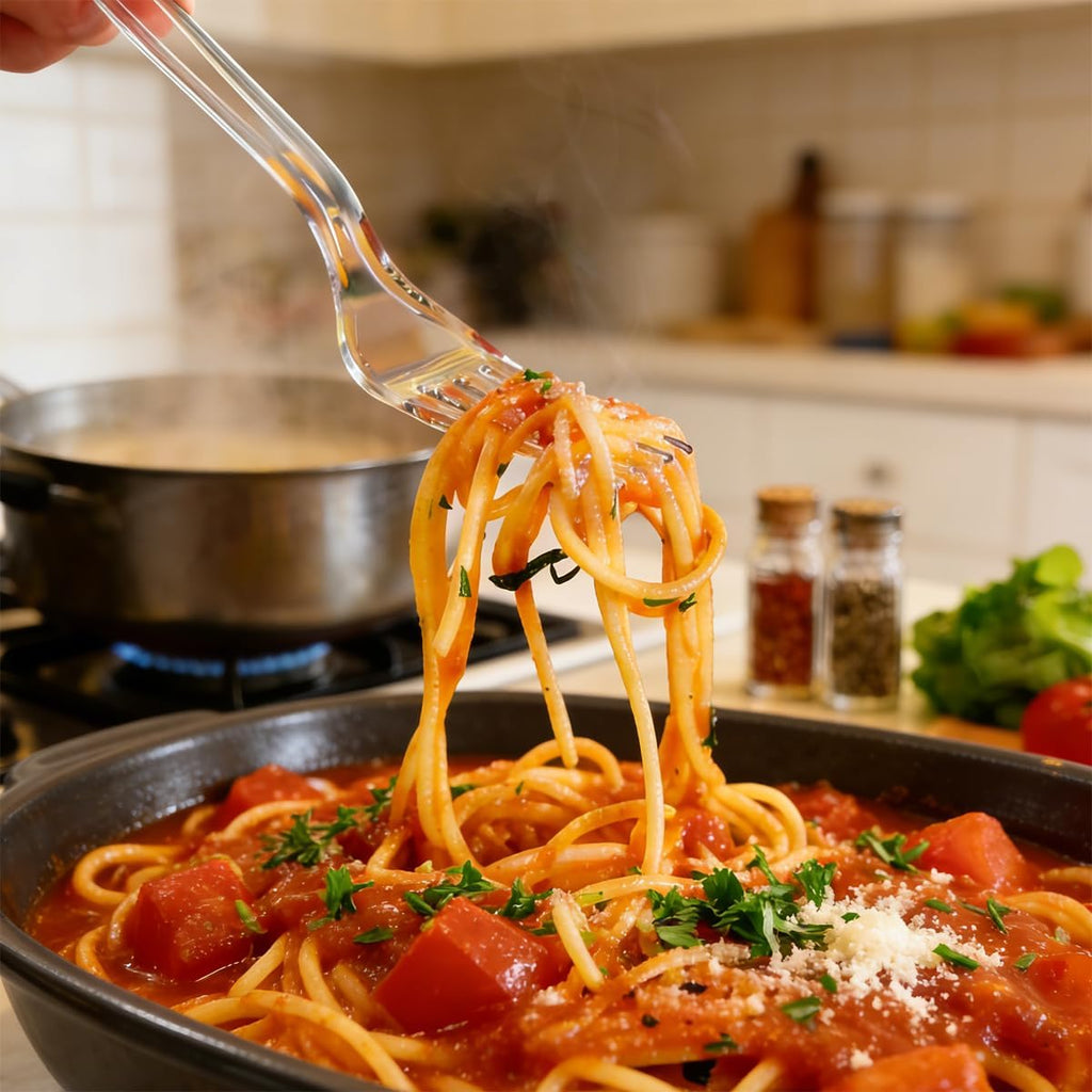 100 Count Exact Heavy Weight Plastic Forks and Spoons