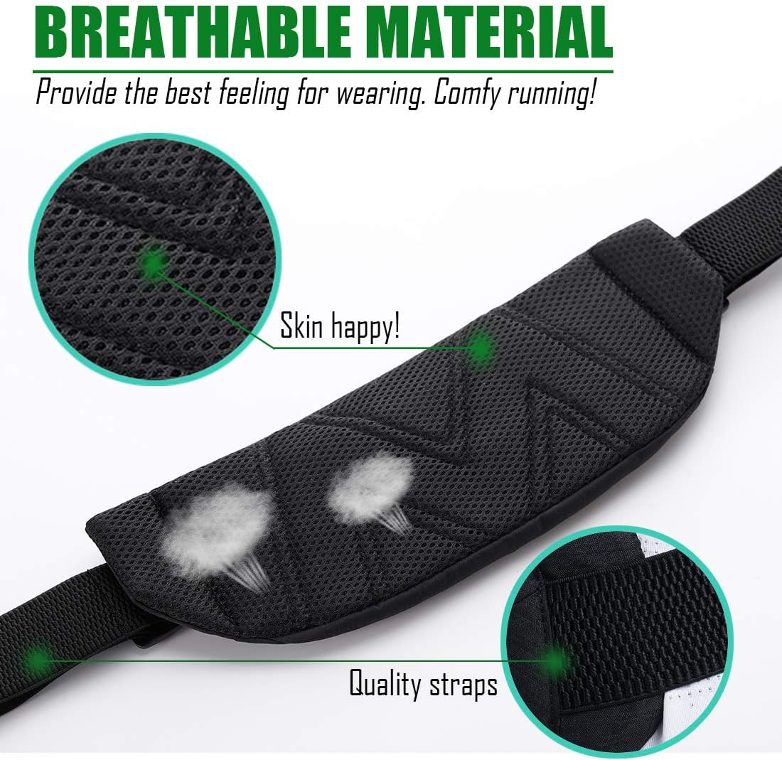 Running Belt,Men or Women Ultra Light Bounce Free Waist Pouch Bag Fitness Workout Belt Sport Waist Pack Exercise