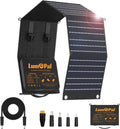 Portable Solar Panel, LUMOPAL 60W Foldable Solar Panels Folding Solar Charger with PD60W USB C QC3.0 USB A Output