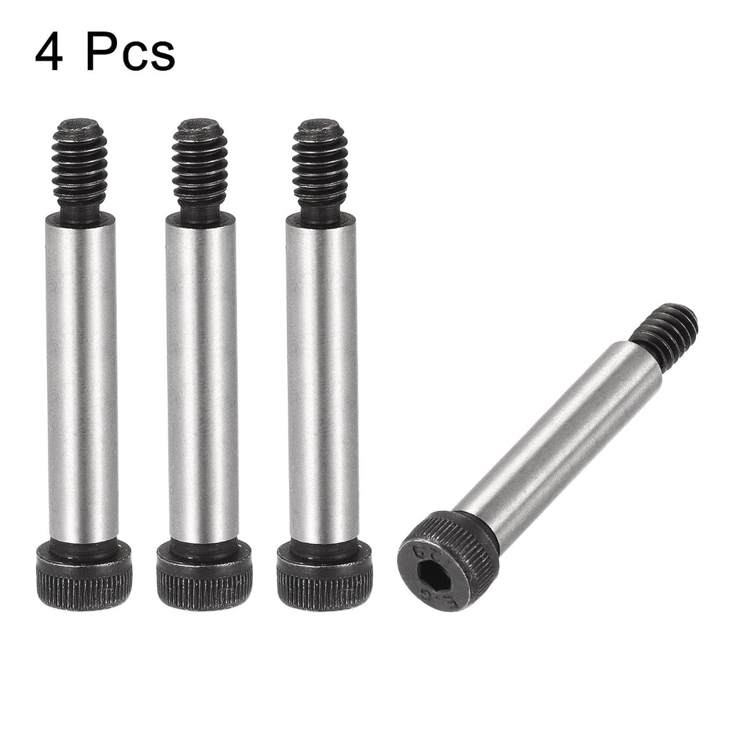 uxcell Alloy Steel Hexagon Socket Head Shoulder Screws Bolts, 1-1/2" Shoulder Length, 5/16" Shoulder Dia, 1/4-20 Thread, 4pcs