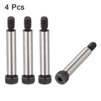 uxcell Alloy Steel Hexagon Socket Head Shoulder Screws Bolts, 1-1/2" Shoulder Length, 5/16" Shoulder Dia, 1/4-20 Thread, 4pcs