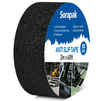 Anti Slip Tape 2 in x 60 ft, 80 Grit Non Skid Grip for Stairs
