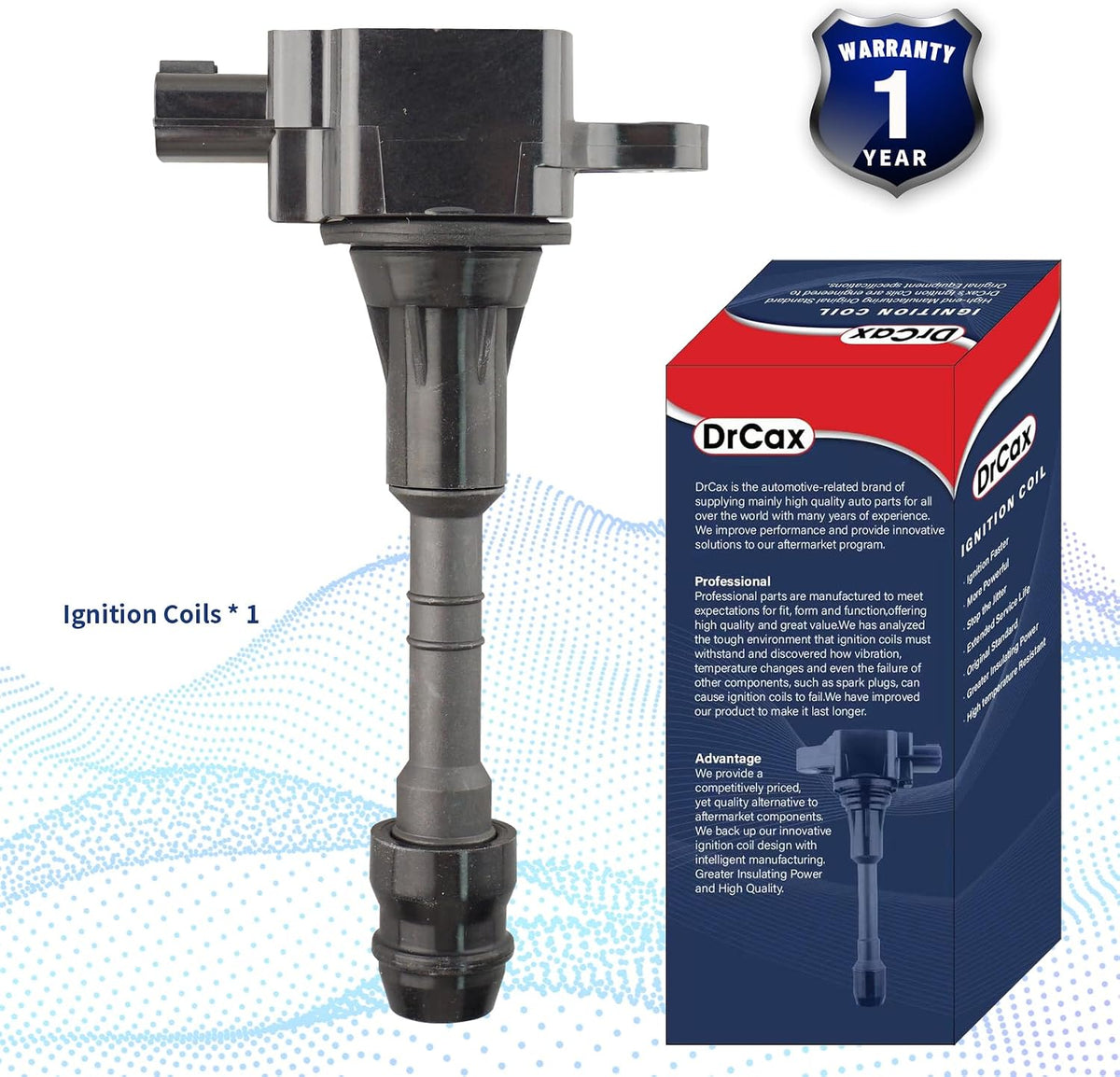 OEM Ignition Coil UF510 UF551 22448ZE00C 22448-7S015 Compatible with Infiniti QX56 Nissan Armada 2005-2006 NV2500 NV3500 Pathfinder Titan 2004-2007 5.6L V8-1 Pack