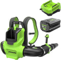 80V Backpack Leaf Blower, 750 CFM, 4.0 Ah Battery and Charger