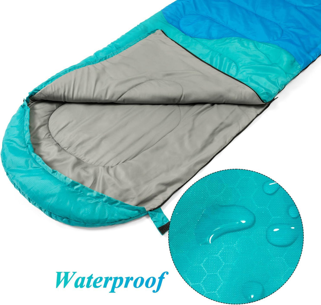 Sleeping Bag - 3 Seasons for Adults Boys Girls Camping Hiking - Warm Cold Weather Lightweight Portable with