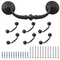 Antique Drop Bail Pulls, 4.3" Hole Center, 6PCS