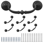 Antique Drop Bail Pulls, 4.3" Hole Center, 6PCS